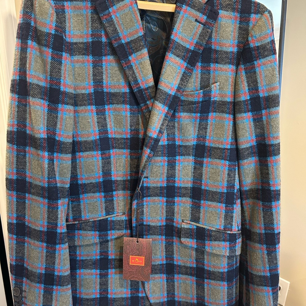 Etro Wool Blend Blazer size 50 NWT